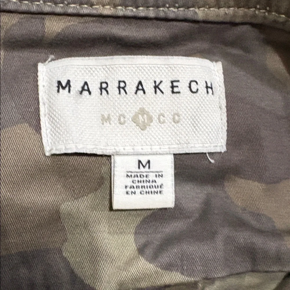 Marrakech Camo Jacket. Medium. Utility jacket. Light weight. Cinched waist